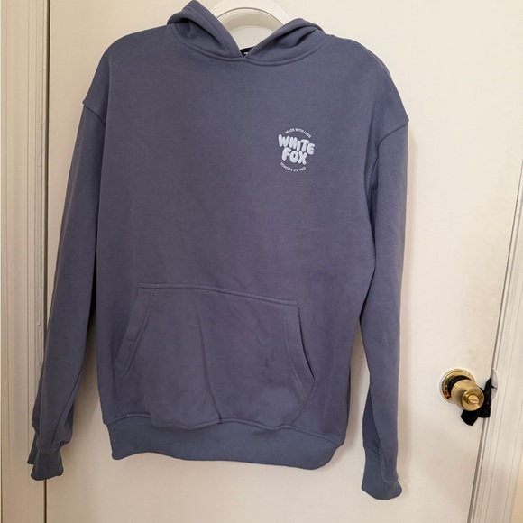 White Fox Boutique Tops - Whitefox Boutique oversized Blue Hoodie